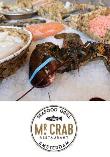 Mr. Crab, seafood grill, centrum Amsterdam